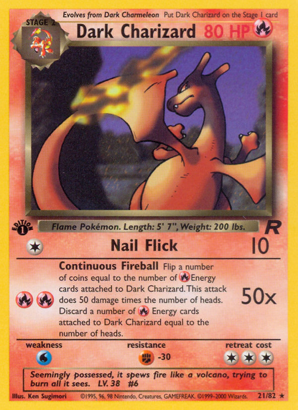 Dark Charizard (21/82) [Team Rocket 1st Edition] | Good Games Cannington