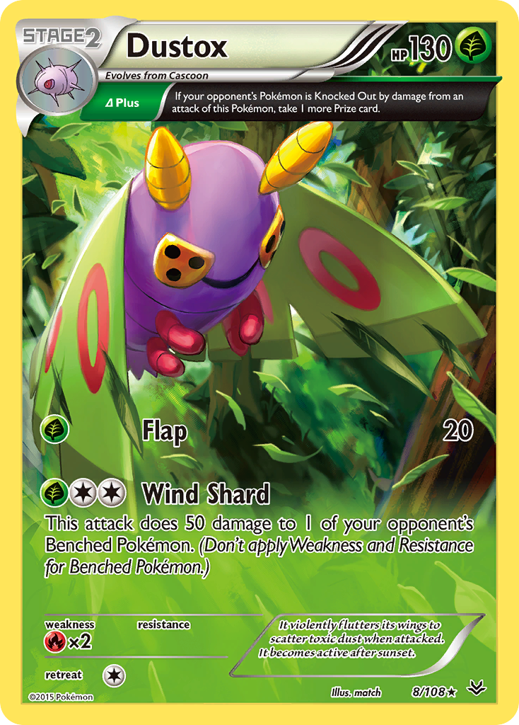 Dustox (8/108) [XY: Roaring Skies] | Good Games Cannington