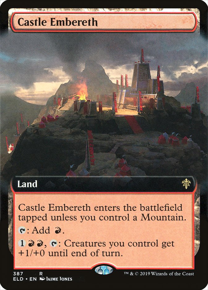 Castle Embereth (Extended Art) [Throne of Eldraine] | Good Games Cannington