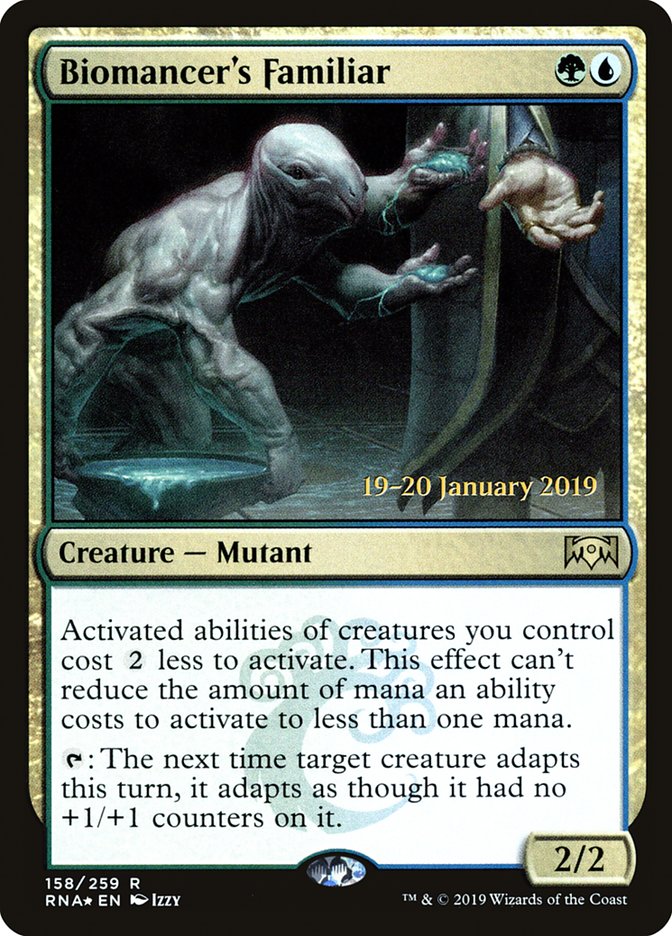 Biomancer's Familiar [Ravnica Allegiance Prerelease Promos] | Good Games Cannington