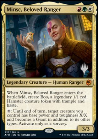 Minsc, Beloved Ranger (Promo Pack) [Dungeons & Dragons: Adventures in the Forgotten Realms Promos] | Good Games Cannington