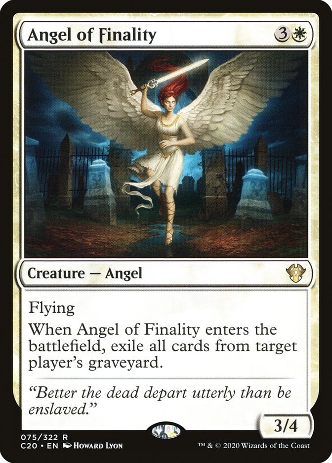 Angel of Finality [Commander 2020] | Good Games Cannington