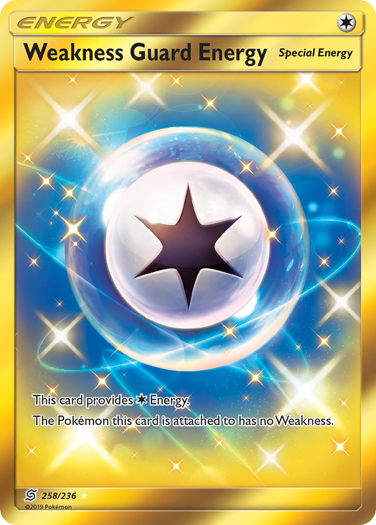 Weakness Guard Energy (258/236) [Sun & Moon: Unified Minds] | Good Games Cannington