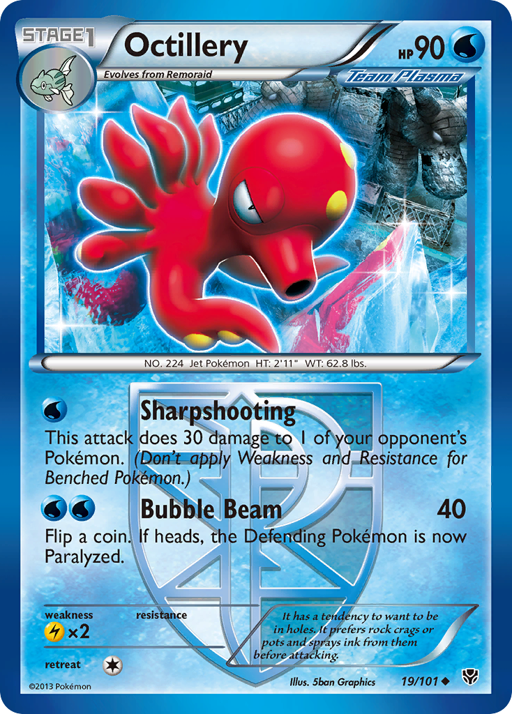 Octillery (19/101) [Black & White: Plasma Blast] | Good Games Cannington