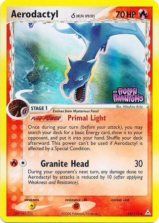 Aerodactyl (35/110) (Delta Species) (Stamped) [EX: Holon Phantoms] | Good Games Cannington