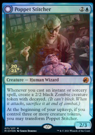 Poppet Stitcher // Poppet Factory [Innistrad: Midnight Hunt Prerelease Promos] | Good Games Cannington