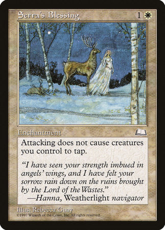 Serra's Blessing [Weatherlight] | Good Games Cannington