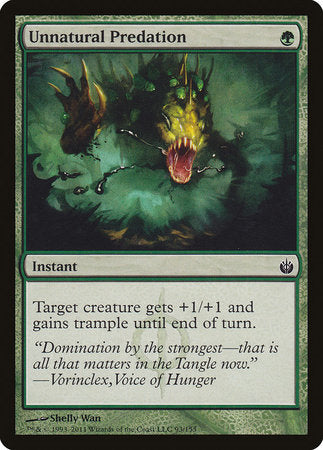Unnatural Predation [Mirrodin Besieged] | Good Games Cannington