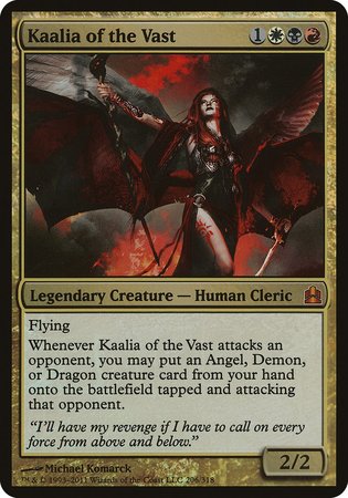 Kaalia of the Vast (Oversized) [Commander 2011 Oversized] | Good Games Cannington