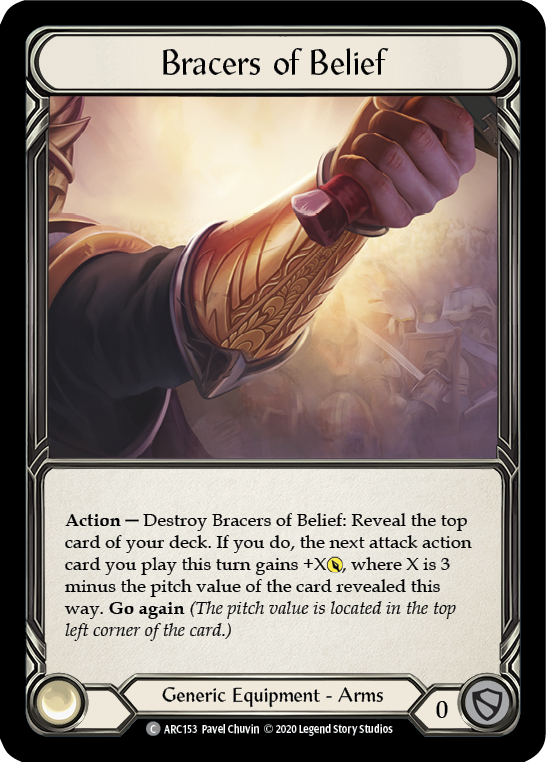Bracers of Belief [U-ARC153] Unlimited Rainbow Foil | Good Games Cannington