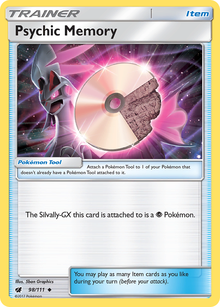 Psychic Memory (98/111) [Sun & Moon: Crimson Invasion] | Good Games Cannington