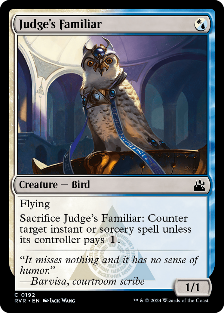 Judge's Familiar [Ravnica Remastered] | Good Games Cannington