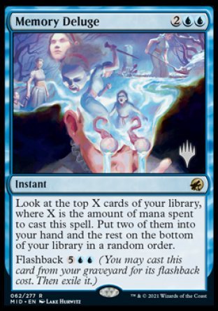Memory Deluge (Promo Pack) [Innistrad: Midnight Hunt Promos] | Good Games Cannington