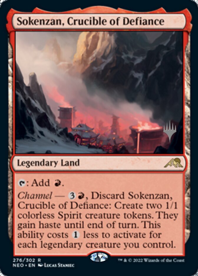 Sokenzan, Crucible of Defiance (Promo Pack) [Kamigawa: Neon Dynasty Promos] | Good Games Cannington