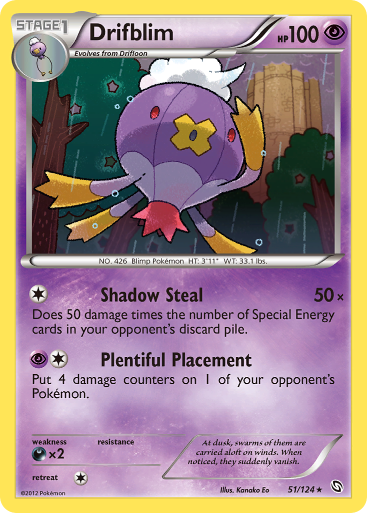 Drifblim (51/124) [Black & White: Dragons Exalted] | Good Games Cannington