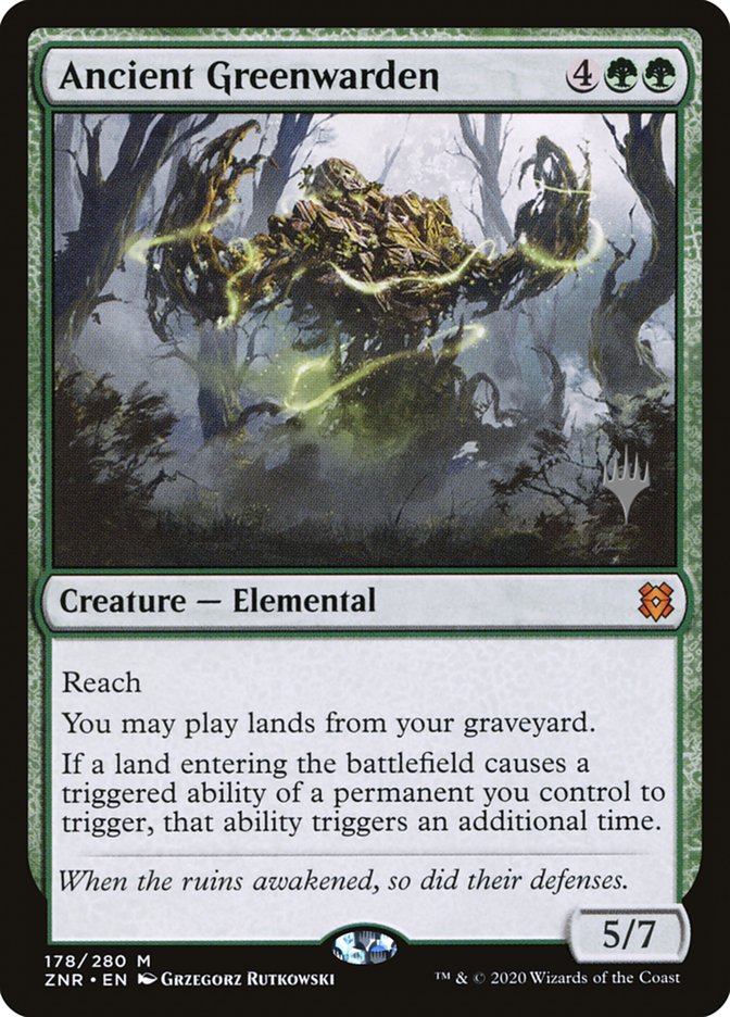 Ancient Greenwarden (Promo Pack) [Zendikar Rising Promos] | Good Games Cannington