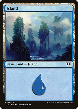 Island (330) [Commander 2015] | Good Games Cannington