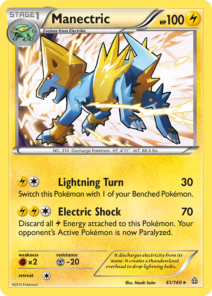 Manectric (61/160) [XY: Primal Clash] | Good Games Cannington