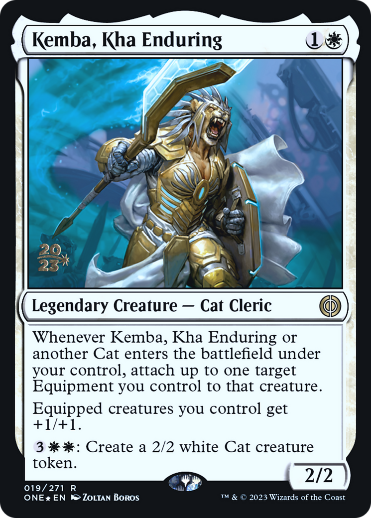 Kemba, Kha Enduring [Phyrexia: All Will Be One Prerelease Promos] | Good Games Cannington