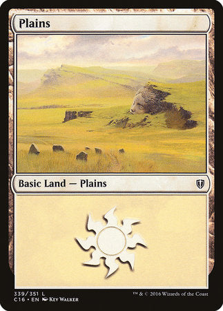 Plains (339) [Commander 2016] | Good Games Cannington