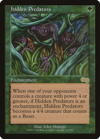 Hidden Predators [Urza's Saga] | Good Games Cannington