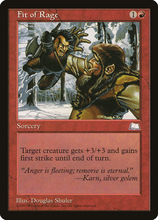 Fit of Rage [Weatherlight] | Good Games Cannington