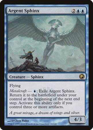 Argent Sphinx [Scars of Mirrodin] | Good Games Cannington