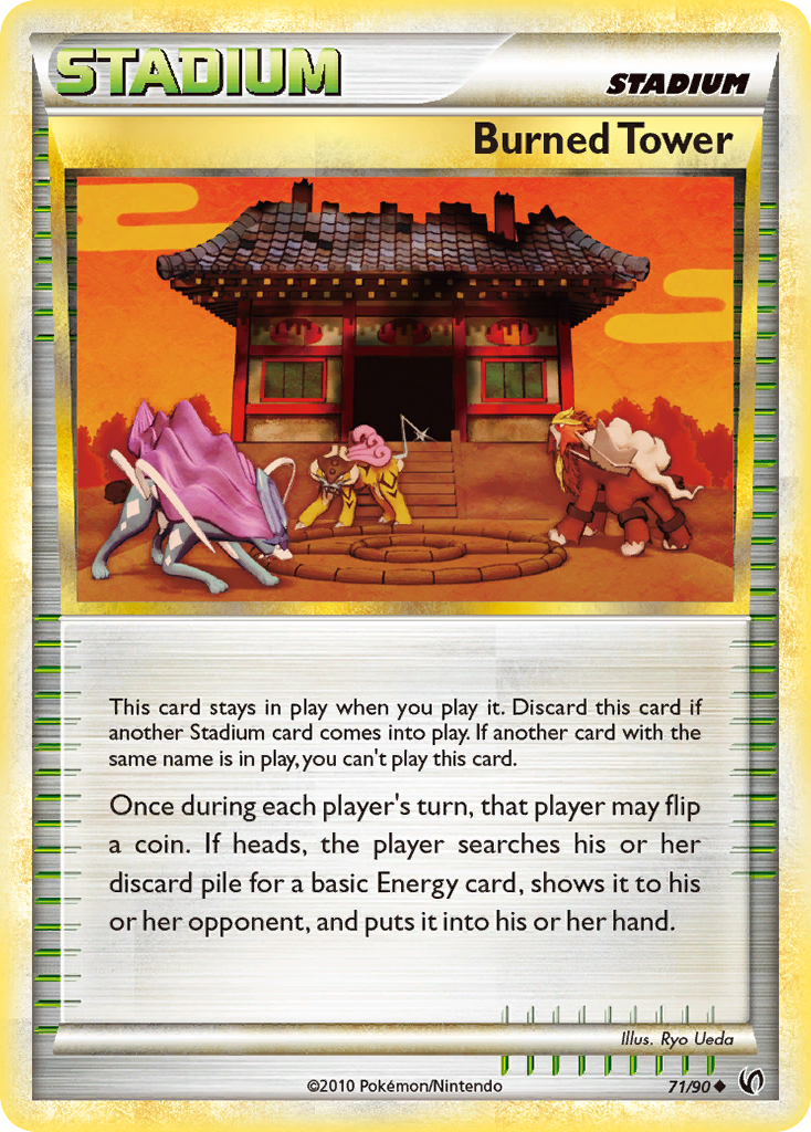 Burned Tower (71/90) [HeartGold & SoulSilver: Undaunted] | Good Games Cannington