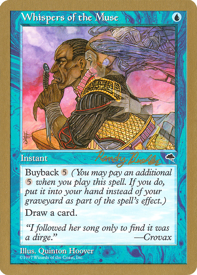 Whispers of the Muse (Randy Buehler) [World Championship Decks 1998] | Good Games Cannington