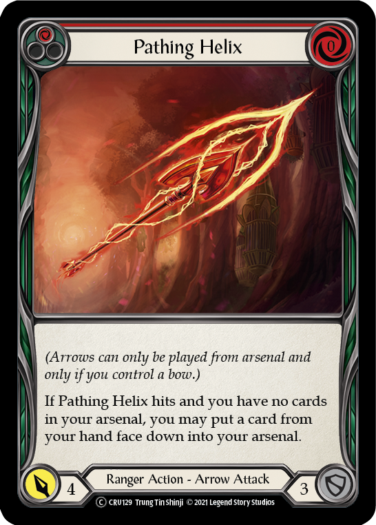 Pathing Helix (Red) [U-CRU129-RF] Unlimited Rainbow Foil | Good Games Cannington