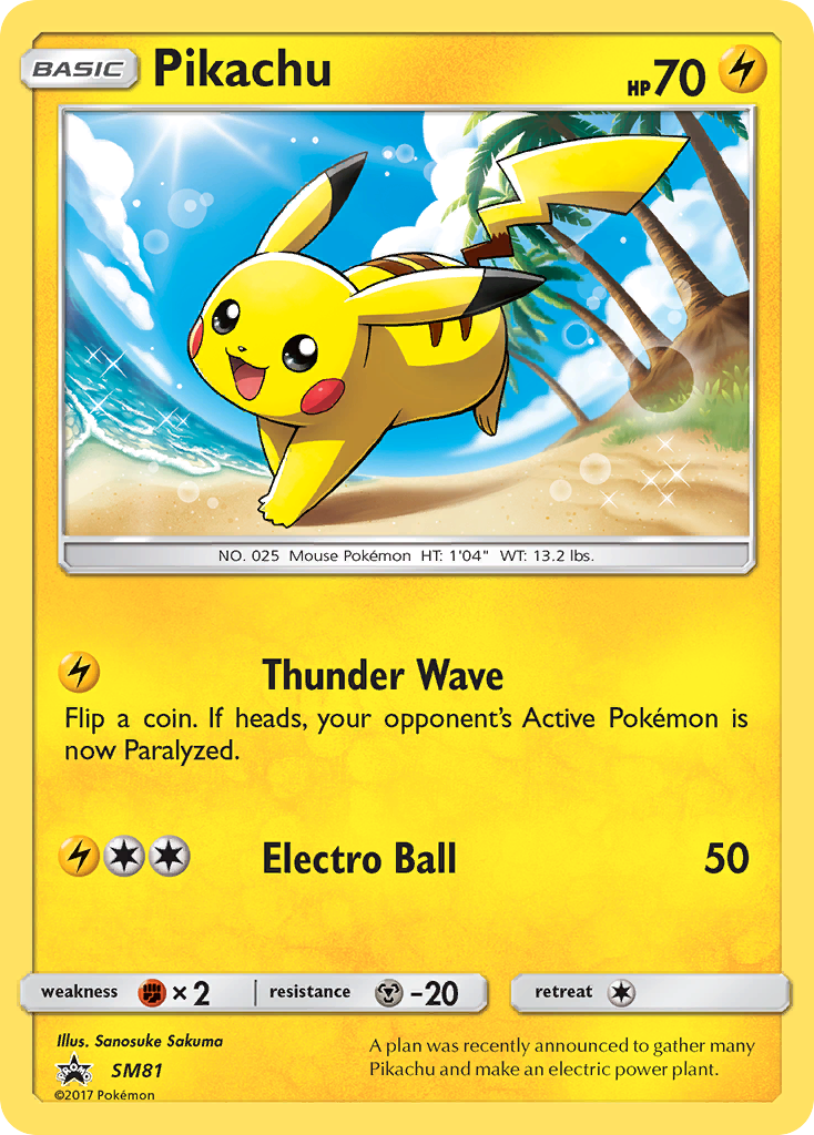 Pikachu (SM81) [Sun & Moon: Black Star Promos] | Good Games Cannington