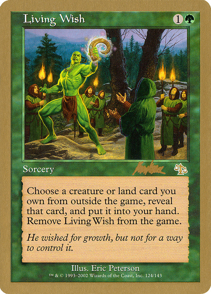 Living Wish (Brian Kibler) [World Championship Decks 2002] | Good Games Cannington