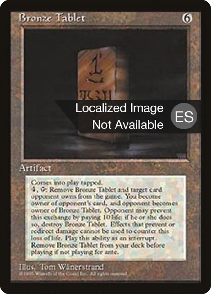 Bronze Tablet [Fourth Edition (Foreign Black Border)] | Good Games Cannington
