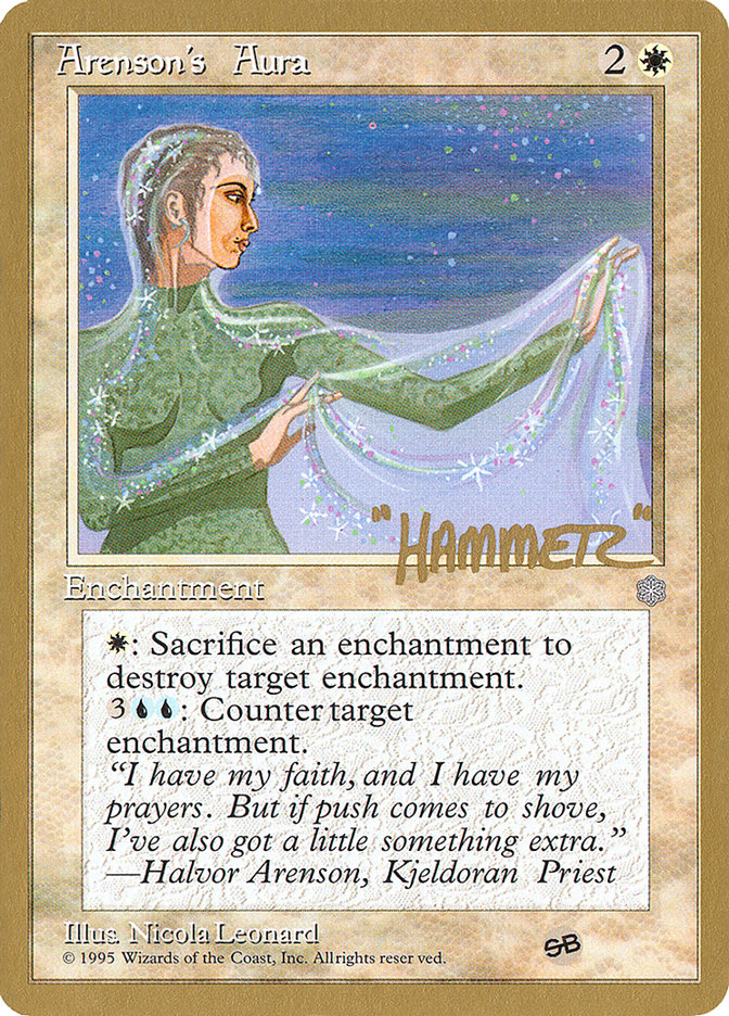 Arenson's Aura (Shawn "Hammer" Regnier) (SB) [Pro Tour Collector Set] | Good Games Cannington