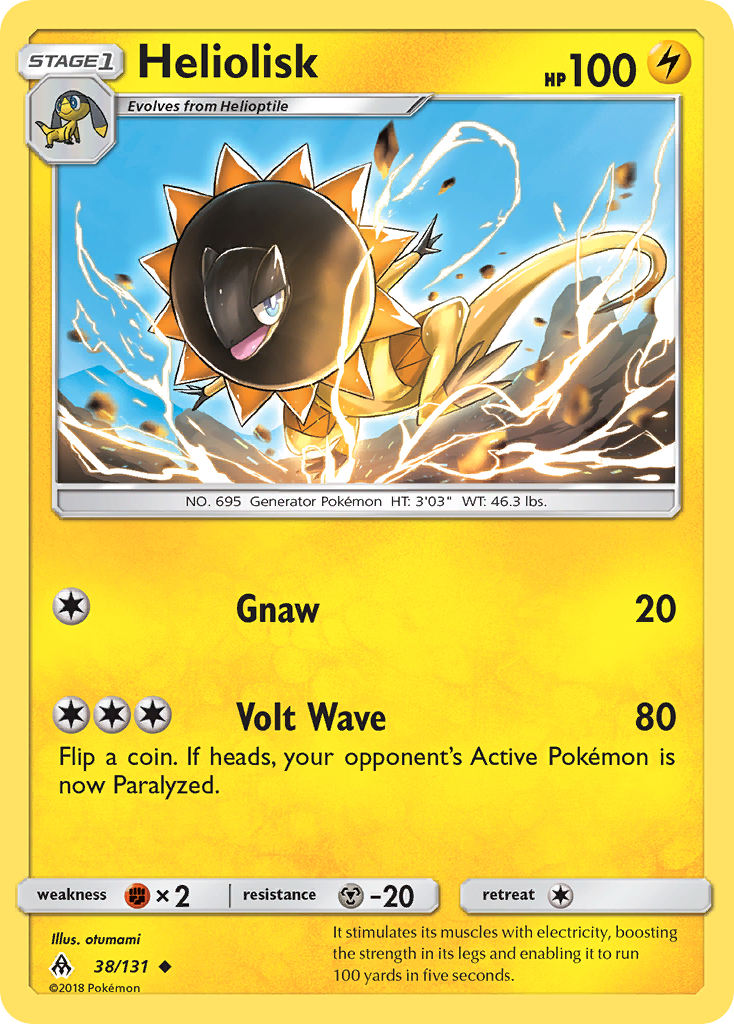 Heliolisk (38/131) [Sun & Moon: Forbidden Light] | Good Games Cannington