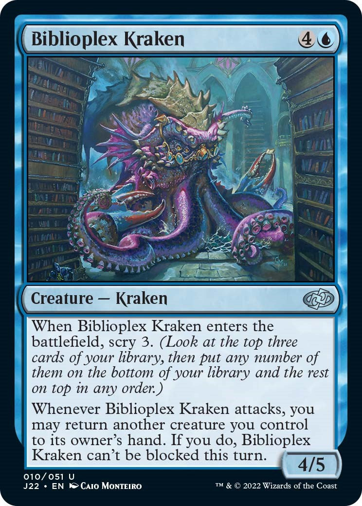 Biblioplex Kraken [Jumpstart 2022] | Good Games Cannington