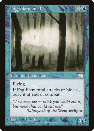 Fog Elemental [Weatherlight] | Good Games Cannington