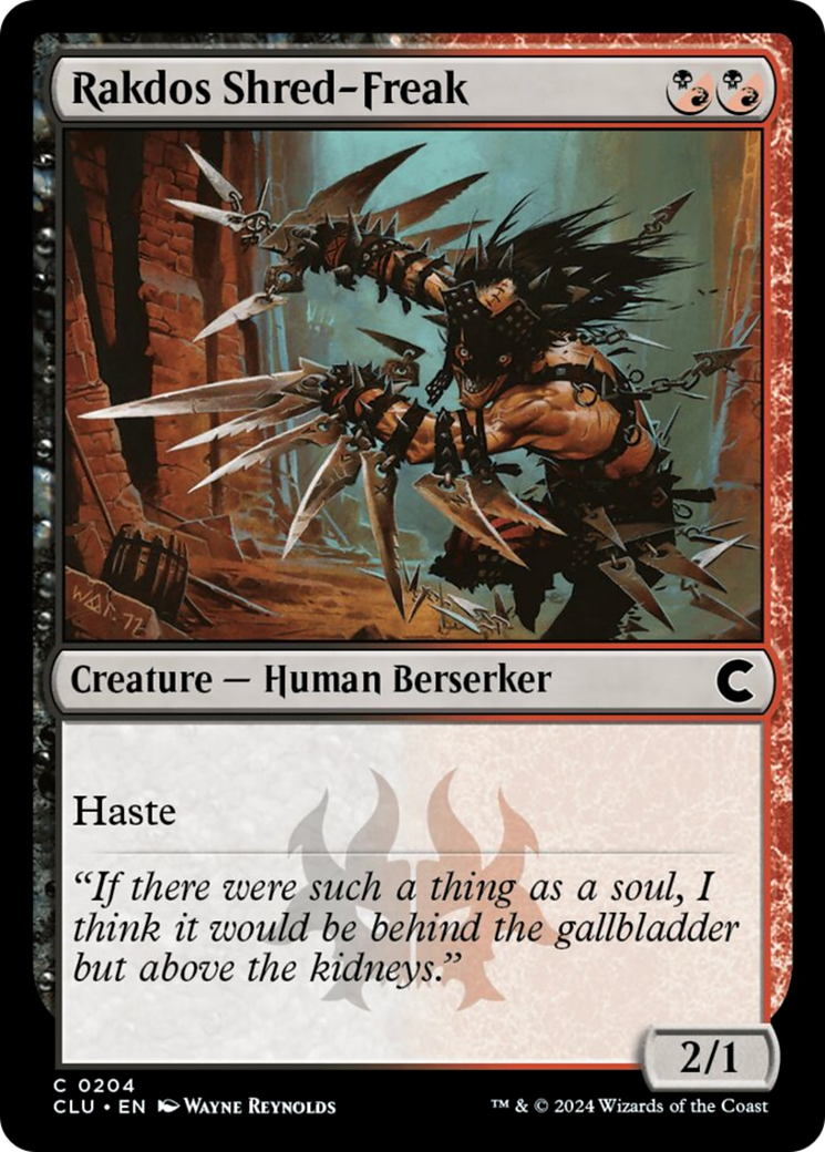 Rakdos Shred-Freak [Ravnica: Clue Edition] | Good Games Cannington
