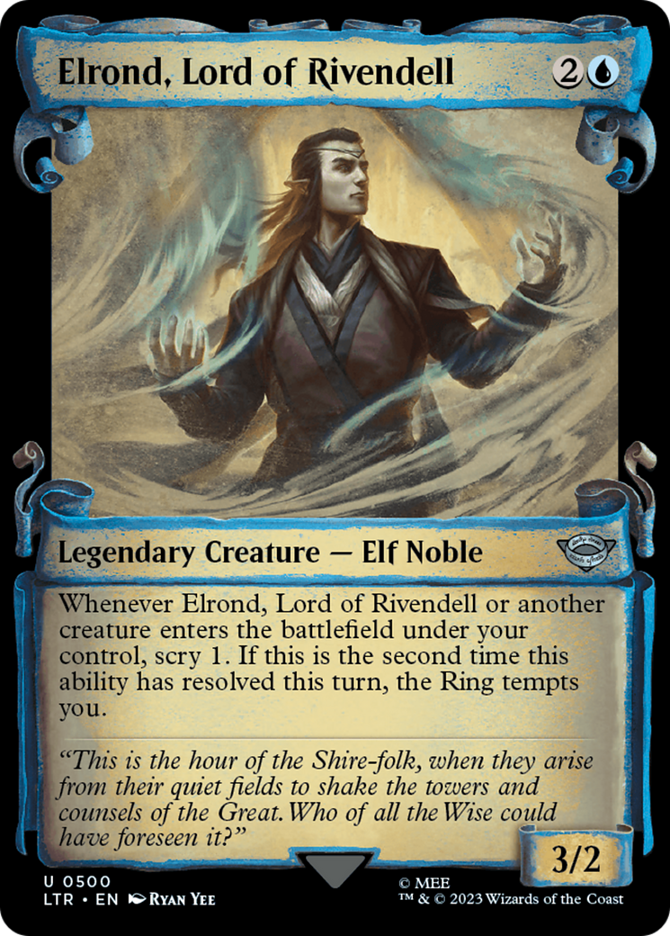 Elrond, Lord of Rivendell [The Lord of the Rings: Tales of Middle-Earth Showcase Scrolls] | Good Games Cannington
