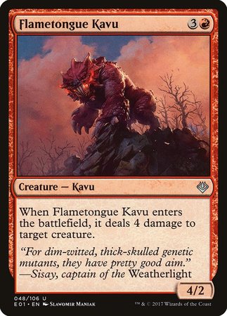 Flametongue Kavu [Archenemy: Nicol Bolas] | Good Games Cannington