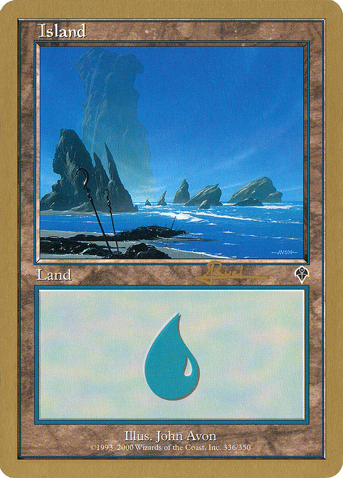 Island (ar336) (Antoine Ruel) [World Championship Decks 2001] | Good Games Cannington