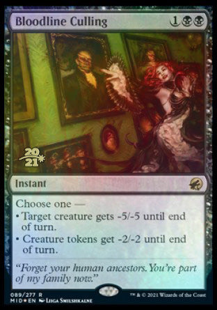 Bloodline Culling [Innistrad: Midnight Hunt Prerelease Promos] | Good Games Cannington