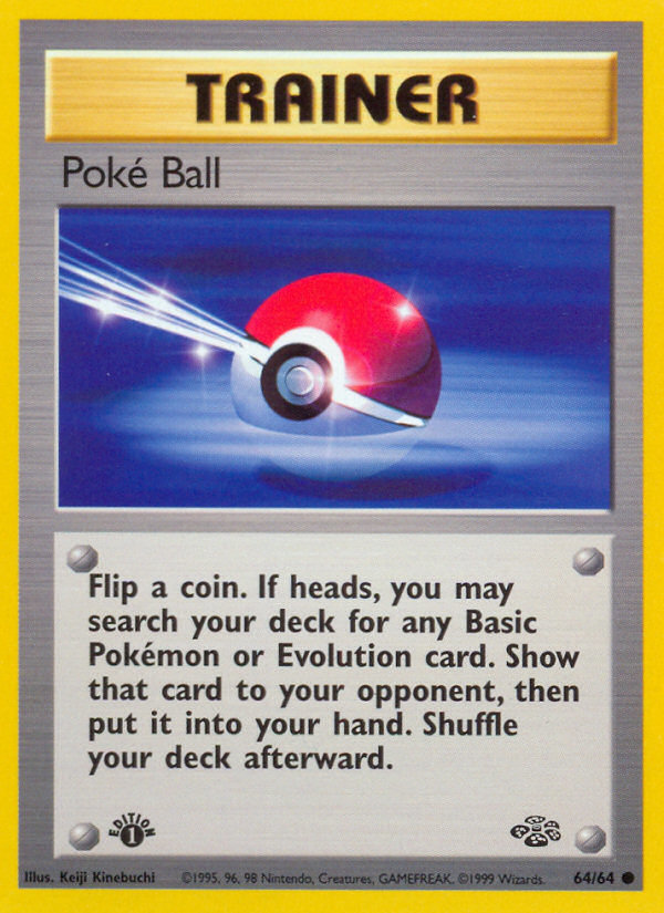 Poke Ball (64/64) [Jungle 1st Edition] | Good Games Cannington