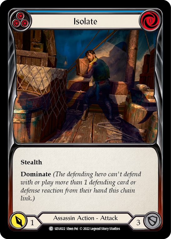 Isolate (Blue) [UZU022] (Outsiders Uzuri Blitz Deck) | Good Games Cannington