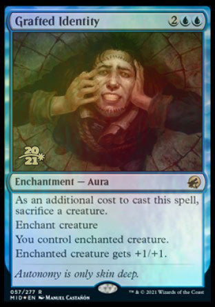 Grafted Identity [Innistrad: Midnight Hunt Prerelease Promos] | Good Games Cannington
