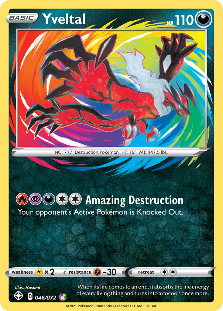 Yveltal (046/072) [Sword & Shield: Shining Fates] | Good Games Cannington
