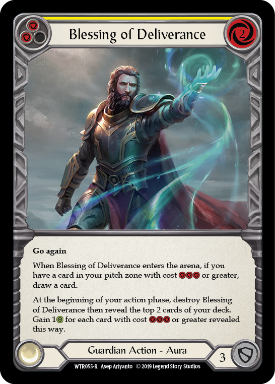 Blessing of Deliverance (Yellow) [WTR055-R] Alpha Print Normal | Good Games Cannington