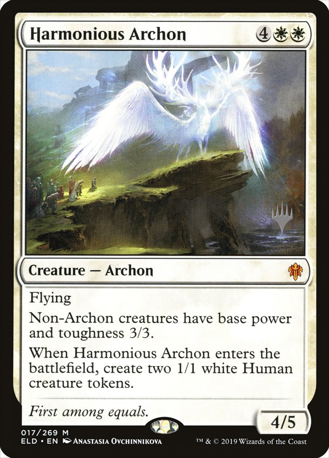 Harmonious Archon (Promo Pack) [Throne of Eldraine Promos] | Good Games Cannington