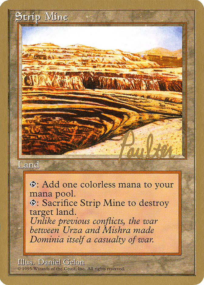 Strip Mine (Preston Poulter) [Pro Tour Collector Set] | Good Games Cannington