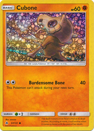 Cubone (57/131) (General Mills Promo) [Sun & Moon: Forbidden Light] | Good Games Cannington